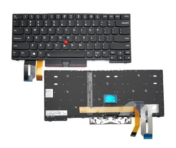 KLAWIATURA DO LENOVO L480 L380 E480 T480S T480S T490 T495 BIAŁY LED