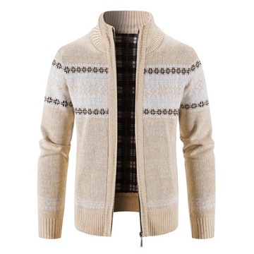 Men's Cardigan 2023 Autumn Winter New Stand Collar