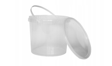 Ведро, пластиковый контейнер для еды, 3л. Набор 5 шт + БЕСПЛАТНО.