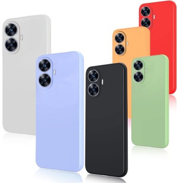 ЧЕХОЛ ДЛЯ REALME C55 СИЛИКОНОВЫЙ ЦВЕТ МЯГКИЙ ЧЕХОЛ + СТЕКЛО