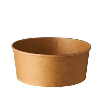 Miska papierowa PE na sałatkę KRAM - pojemnik 750ml kraft - 300 sztuk