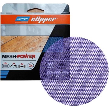 NORTON MESH POWER Siatki Ścierne 125mm P320 5x