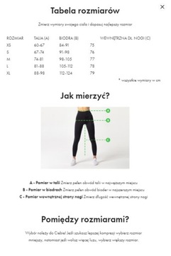 LEGGINSY SPORTOWE CZARNE WYSOKI STAN CARPATREE - S