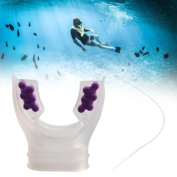 Ustnik do nurkowania z fajką. Automat do nurkowania