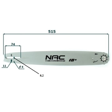 PROWADNICA do PIŁY NAC 18