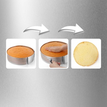 Регулируемый край края для резки торта, нож для резки бисквита, форма для торта