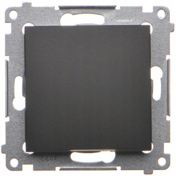 SIMON 54 Łącznik wyłącznik pojedynczy czarny mat