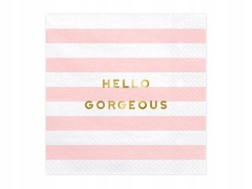Салфетки Yummy - Hello Gorgeous - Розовые - 20 шт.