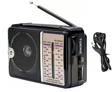 RADIO PRZENOŚNE SIECIOWE FM AM SW PRZENOŚNE