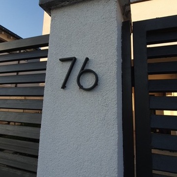 металлический НОМЕР ДОМА ТИРЕ ЗНАК 12,5см