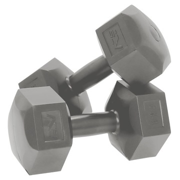 ZESTAW HANTLI 2X6 KG 12 KG HANTLE BITUMICZNE SPORTVIDA