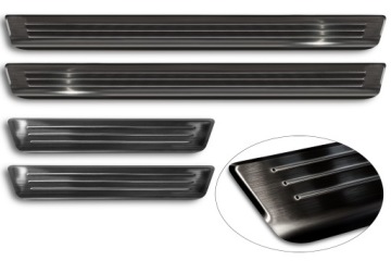 VW TIGUAN II / EHYBRID / R-LINE / ALLSPACE 2015-2024 НАКЛАДКИ НА ДВЕРНЫЕ ПОРОГИ