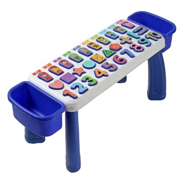 Drewniane puzzle grające Fishing 3w1 Blue L Table