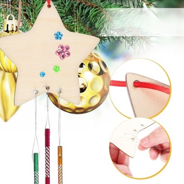 НАБОР ЗВЕЗДОЧНЫХ ВЕТРОВОК, НАБОР ДЛЯ ИЗГОТОВЛЕНИЯ ОКОННЫХ ЗВОНКОВ, ПОЛЫЙ, ДЕКОРИРОВАНИЕ