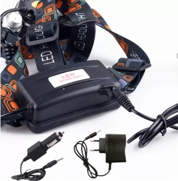 МОЩНАЯ ФАРА 3 x LED T6 АККУМУЛЯТОРНАЯ ФАРА CREE