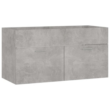 Szafka pod umywalkę, szarość betonu, 90x38,5x46 cm