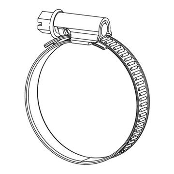 Лента, червячный зажим 125 - 140 - 9мм