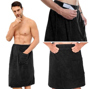 RĘCZNIK KĄPIELOWY KILT TUNIKA DO SAUNY PAREO SZLAFROK MĘSKI SPA SIŁOWNIA XL