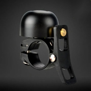 АЛЮМИНИЕВЫЙ ВЕЛОСИПЕДНЫЙ ЗВОНОК, ГРОМКИЙ 120 дБ ДЛЯ МЕХАНИЧЕСКОГО ВЕЛОСИПЕДА, МАЛЕНЬКИЙ, ЧЕРНЫЙ