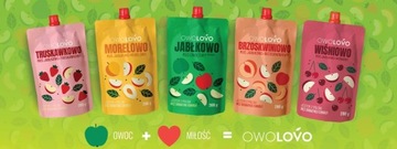 Мусс яблочно-клубничный 200г Оволово для школы