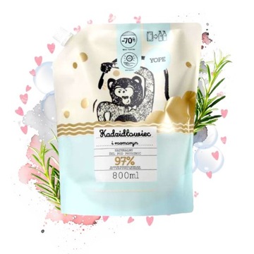YOPE Żel pod prysznic Boswellia Rosemary REFILL