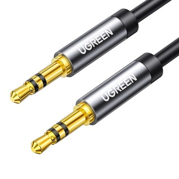 Аудиокабель AUX mini jack 3,5 мм 1 м - черный