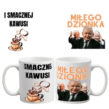 KUBEK PREZESA z nadrukiem na prezent Jarosław Kaczyński śmieszny PIS