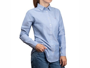 Koszula damska Tommy Jeans LADIES OXFORD SHIRT SKY BLUE