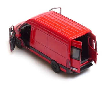 Mercedes-Benz Sprinter 1:34 model KINSMART czerwony