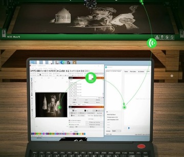 NEJE 4 Max E80 120 Вт Гравер/лазерный резак с ЧПУ