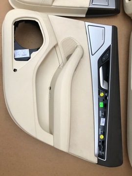 AUDI A8 D4 СТОРОНЫ, ОБИВКА ДВЕРЕЙ, БЕЖЕВЫЙ, КОРИЧНЕВЫЙ