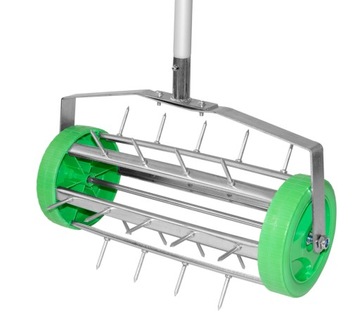 AERATOR WERTYKULATOR RĘCZNY OBROTOWY WALCOWY DO TRAWY TRAWNIKA MURAWY KOLCE