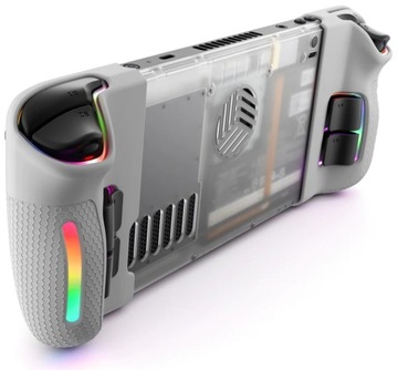 JSAUX obudowa do Steam Deck transparent PC0106 RGB Vents + ściereczki