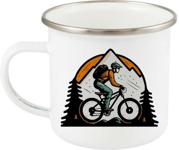 METALOWY KUBEK GARNUSZEK TURYSTYCZNY Rower górski MTB wzór 14