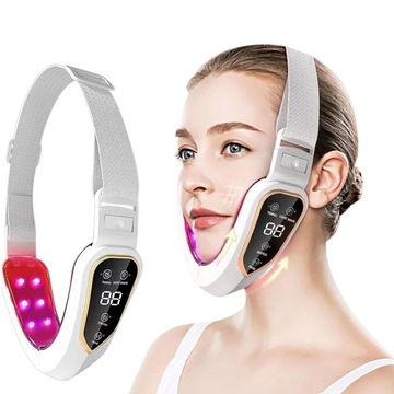 МАССАЖЕР ДЛЯ ЛИЦА ПОДБОРОДОК ЛИФТИНГ СВЕТОДИОДНАЯ ТЕРАПИЯ 2в1
