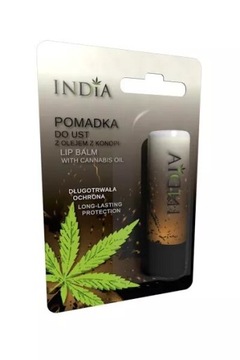 Pomadka do ust z olejem z konopi INDIA