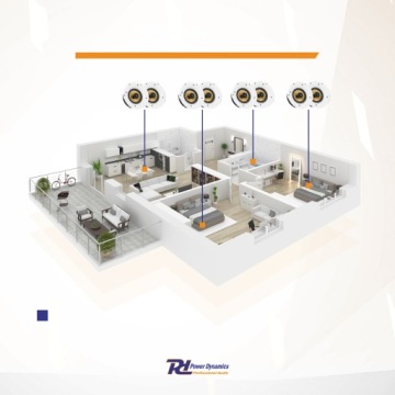 Динамики 2 шт. SMART HOME 120 Вт 6,5 дюйма WIFI/BT PILOT