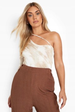 АТЛАСНОЕ БОДИ С ПРИНТОМ BOOHOO