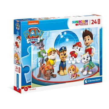 Puzzle maxi 24 elementy. Super color. Psi Patrol
