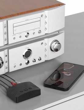 USB-C 2xRCA ZESTAW TRANSMITER ODBIORNIK BLUETOOTH 5.3 AUX MINIJACK 3,5mm