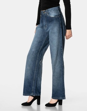 Spodnie Dziewczęce Szwedy Szerokie Nogawki J81D W27/150 JEANS PRZECENA