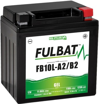 Akumulator Fulbat YB10L-A2/B2 12V 11.6Ah 120A P+