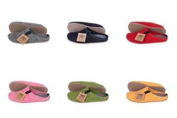 Серые фетровые тапочки Szymel.pl Размер 44