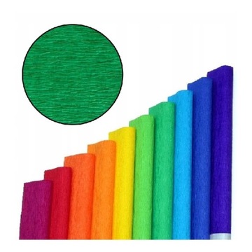 BIBUŁA MARSZCZONA C. ZIELONA NR. 24 50CM 2M TYMOS