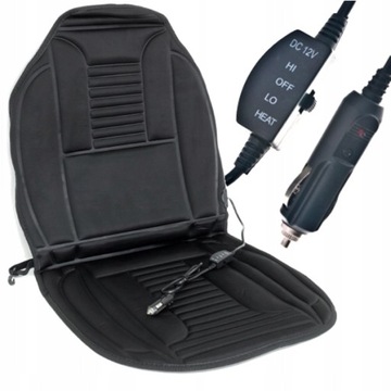 НАГРЕВАТЕЛЬНЫЙ КОВрик ДЛЯ АВТОКРЕСЛА, С ПОДОГРЕВОМ 12В, ДИСТАНЦИОННОЕ УПРАВЛЕНИЕ, ЧЕРНЫЙ AG44A