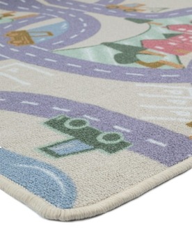 Ковер детский ROAD Town 150х200 см Streets Бежевый детский SOFT