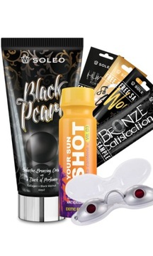 SOLEO BLACK PEARL 150ml СИЛЬНЫЙ СОЛНЕЧНЫЙ БРОНЗЕР +БЕСПЛАТНО