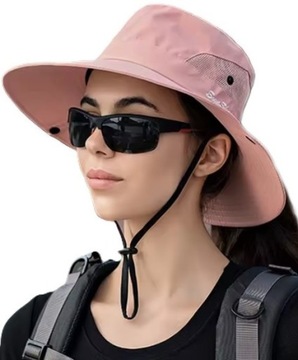 KAPELUSZ DAMSKI LETNI PRZECIWSŁONECZNY Z MIEJSCEM NA KUCYK KITKĘ CZAPKA