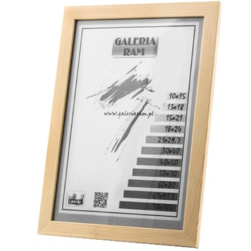 Rama z drewna surowego 48x68 sur GP -PŁASKA-