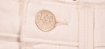 LEE spodnie high white jeans FLARE W28 L33